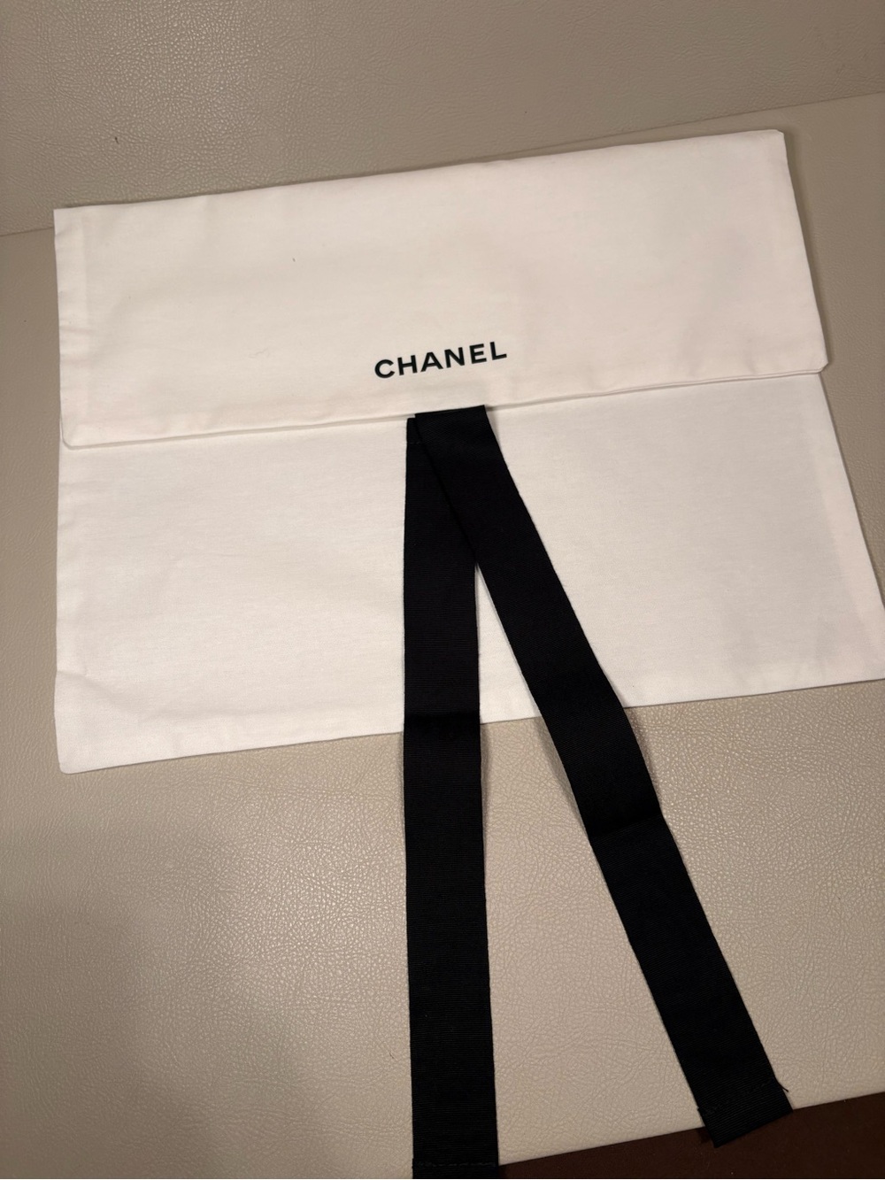 Set of 2 Chanel Dust Bags with Ribbon Ties – 13” x 10”